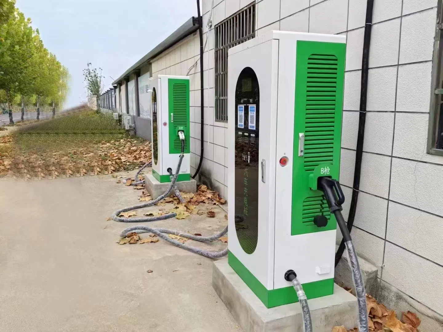 Shenzhen Factory Infrastructure 60kw 120kw 240kw 360kw Floor Mounted Ocpp CE CCS Gbt Double Cables Fast DC Electric Vehicle Car EV Charging Charger