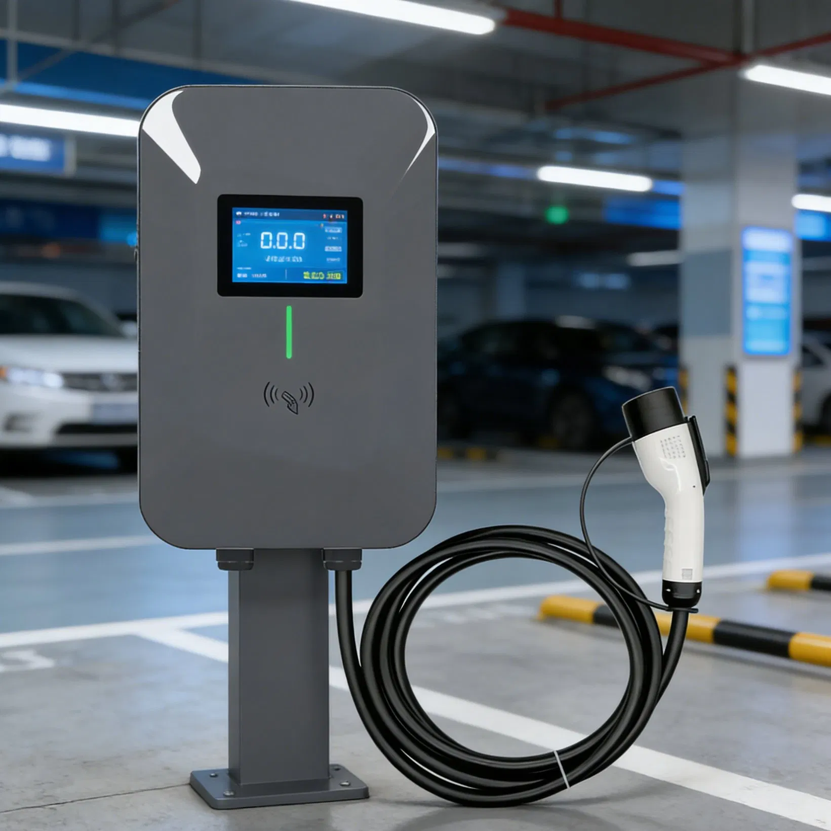 Commercial Wall-Mounted / Column-Mounted AC Electric Vehicle EV Charger