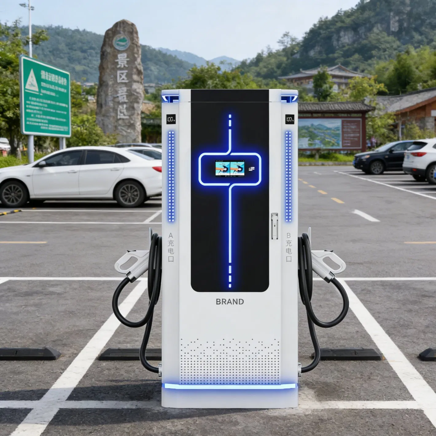 Compact Wall Mount EV Charger for Urban Apartments Charging Station