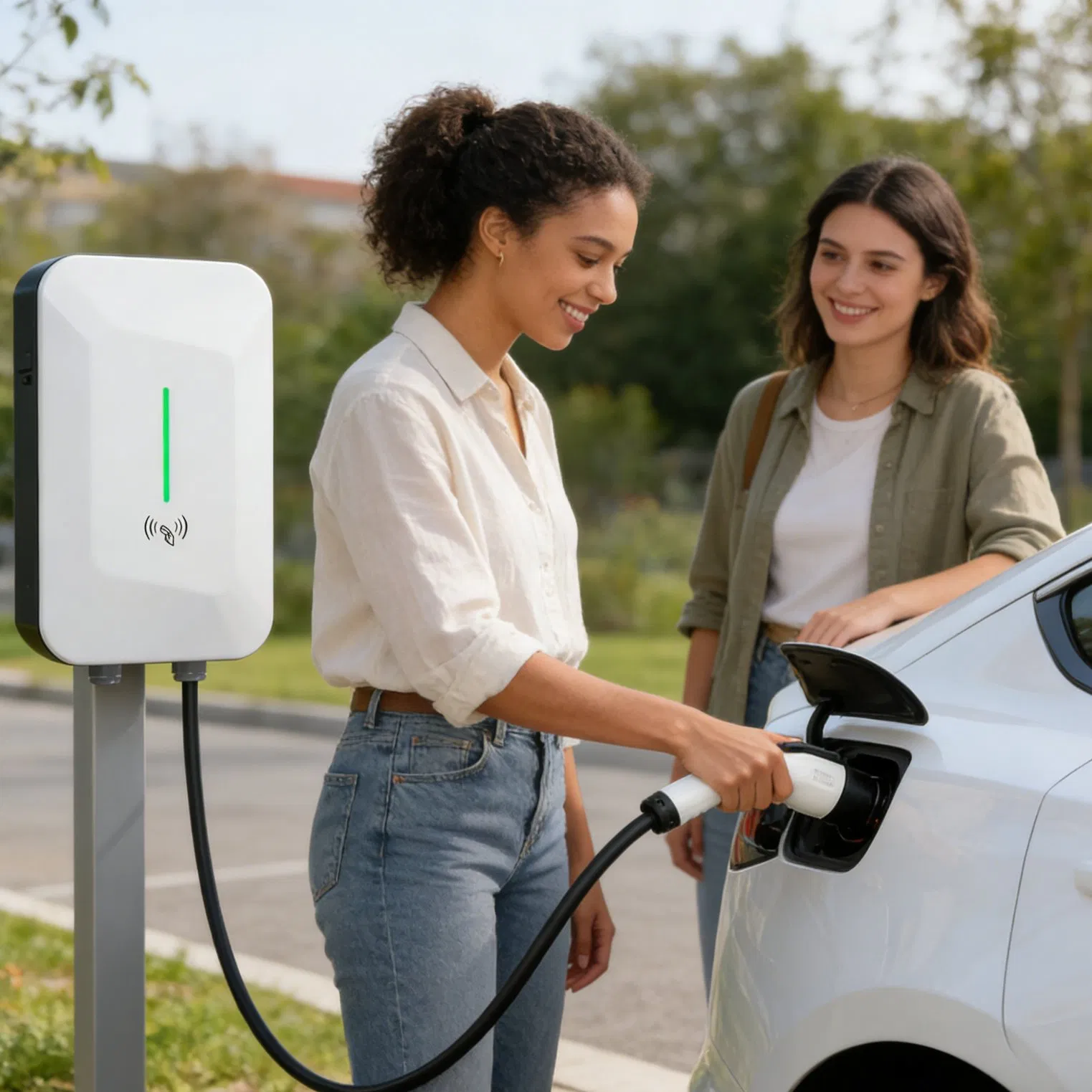 Nacs Compatible 22kw AC EV Charger for Us Market with Owners Support