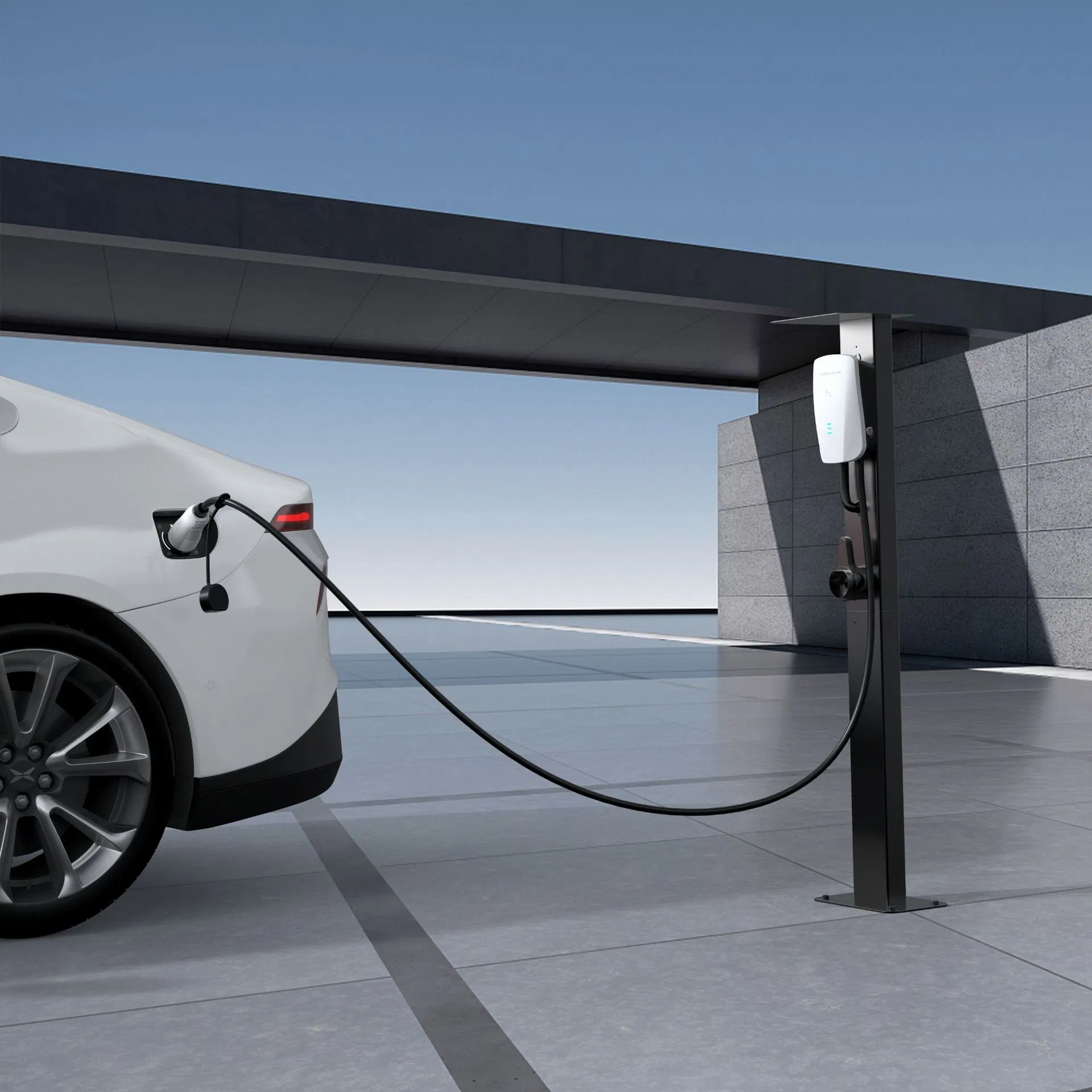 Factory Price 7kw Level 2 IEC62955 Leakage Protection Mode 3 AC Electric Car EV Charging Station Wallbox 7kw Type 2 Type 1 SAE J1772 Plug