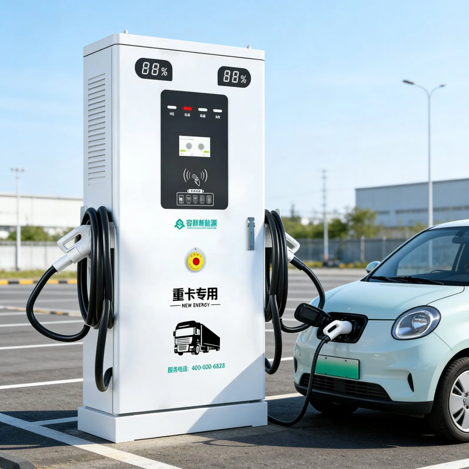 Commercial Grade EV Charger Shopping Mall Charging Station
