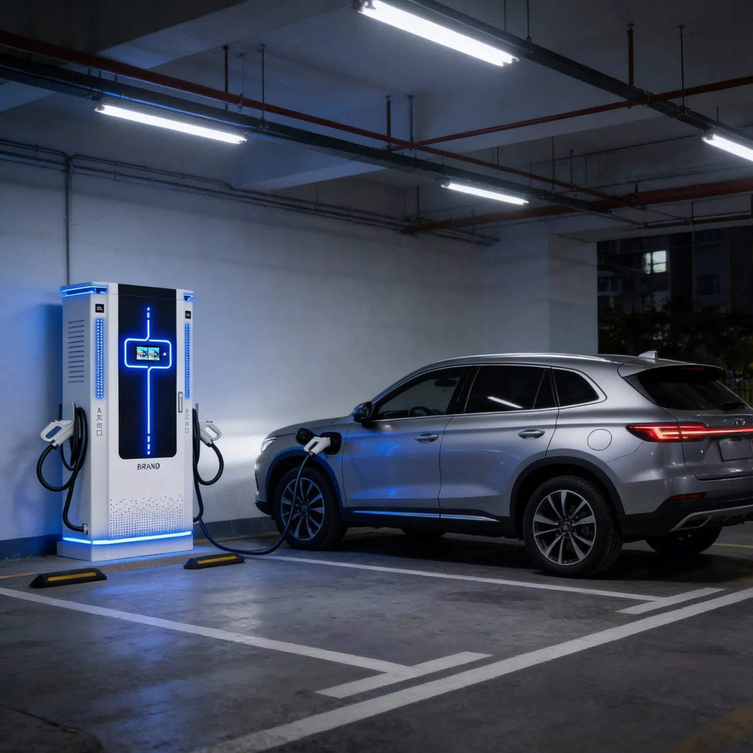 Compact Modular EV Charger for Urban Parking Garage Charging Station