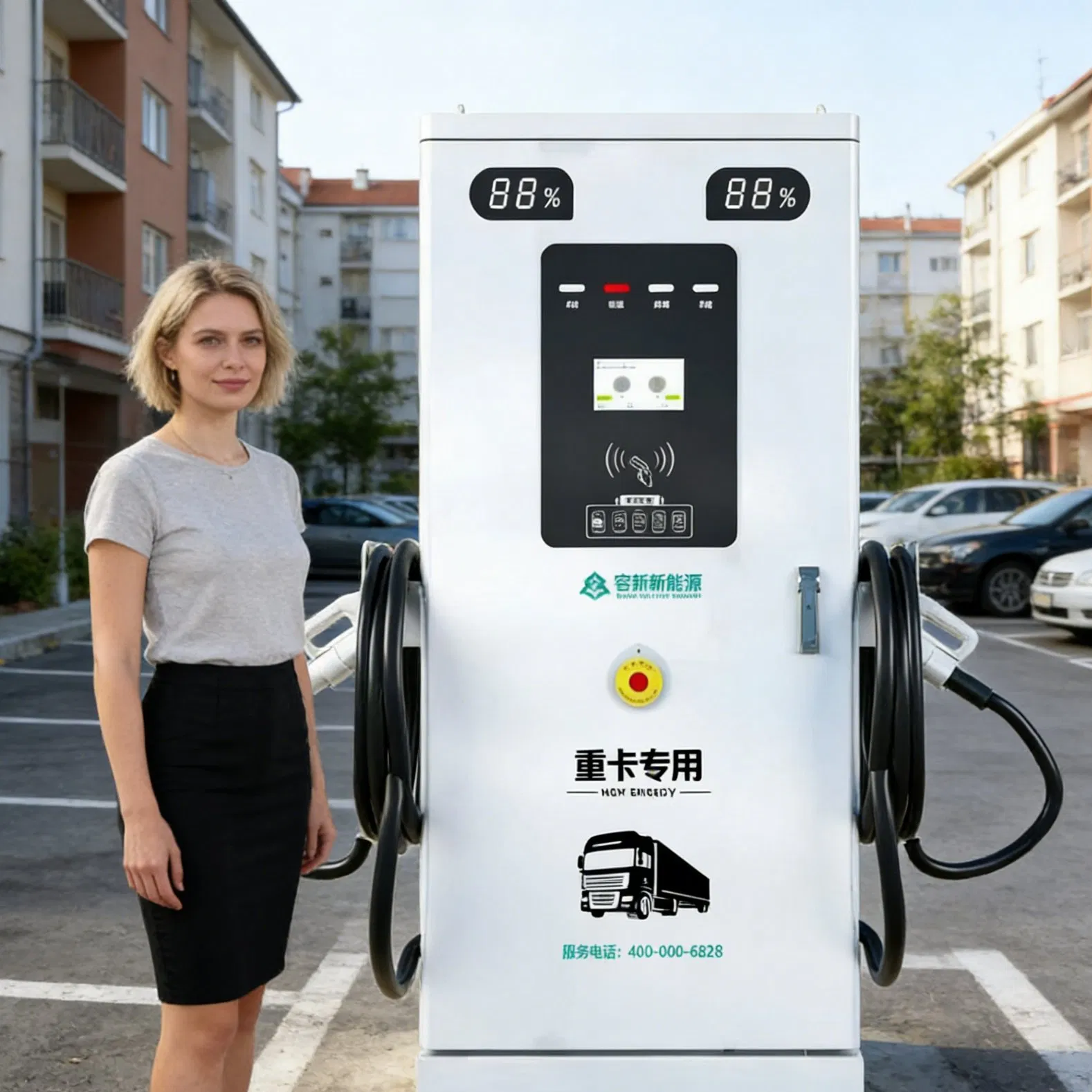 Ocpp CCS2 EV Charger 40kw 60kw 80kw 120kw 160kw 180kw 200kw for Urban Charging Solutions