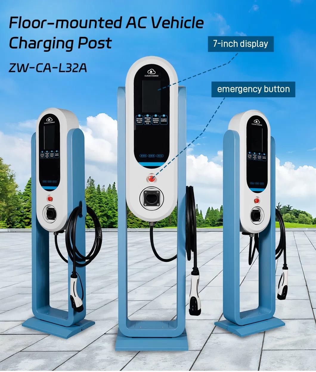 7kw AC EV Charger View 1