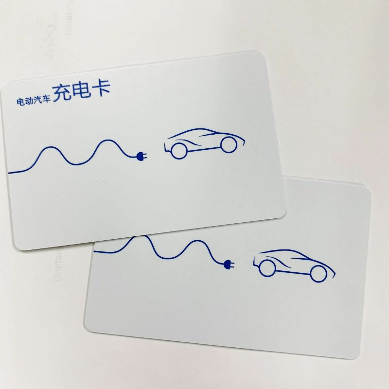 860-960MHz RFID Electronic Tag Long Distance U9 White PVC UHF Charging Card