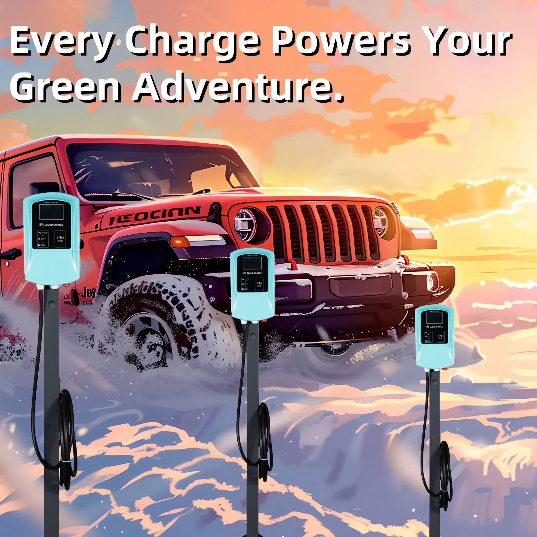 High Quality Industry Leading Shopping Mall 7kw AC EV Electric Vehicle Car Charger Charge Charging Station