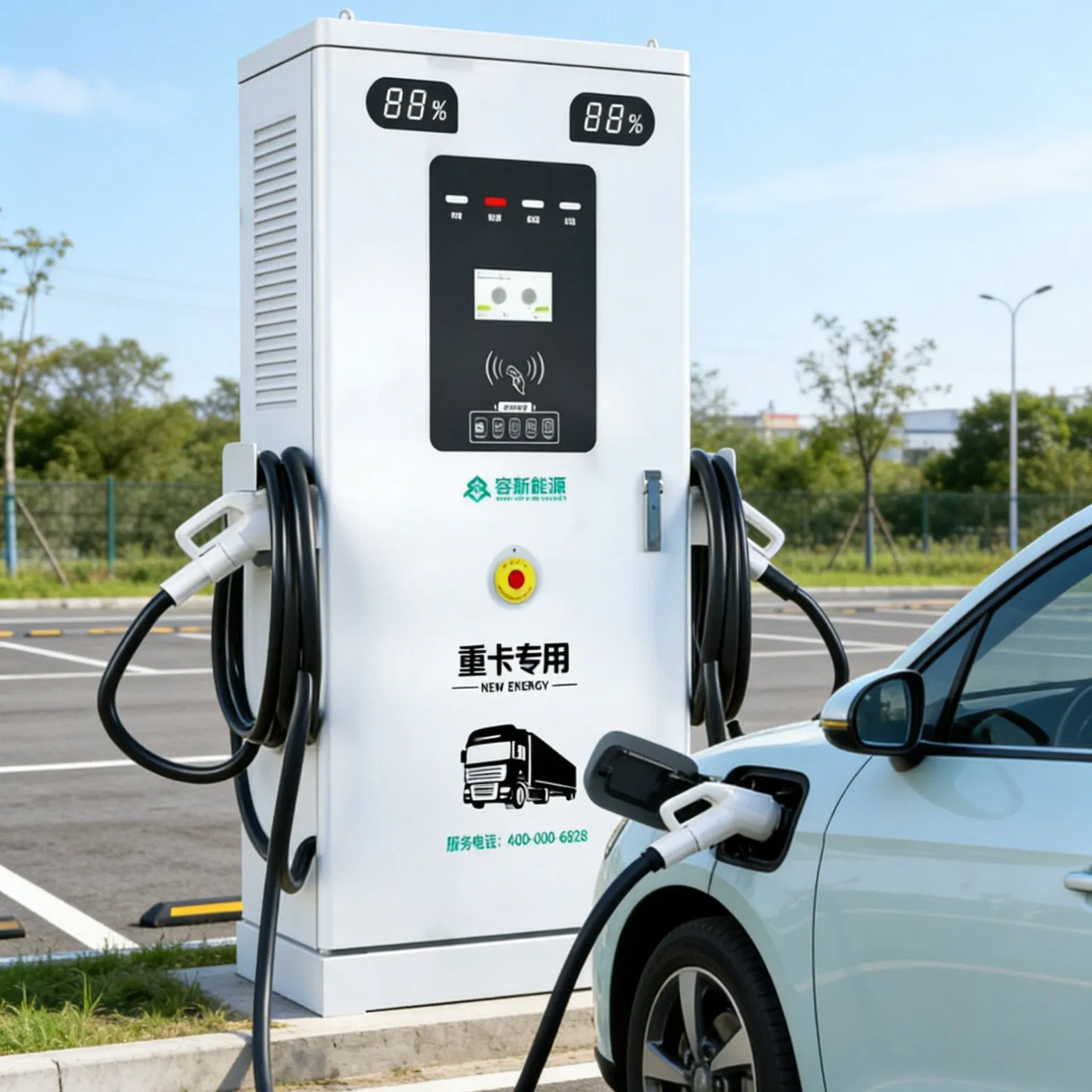 Fast Charge EV Charger Urban Hub Charging Station