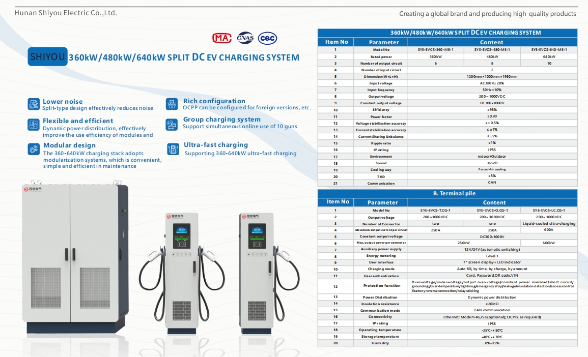 Public Charging Station EV Charging Station for Hotel EV Charging Station for Shopping Mall