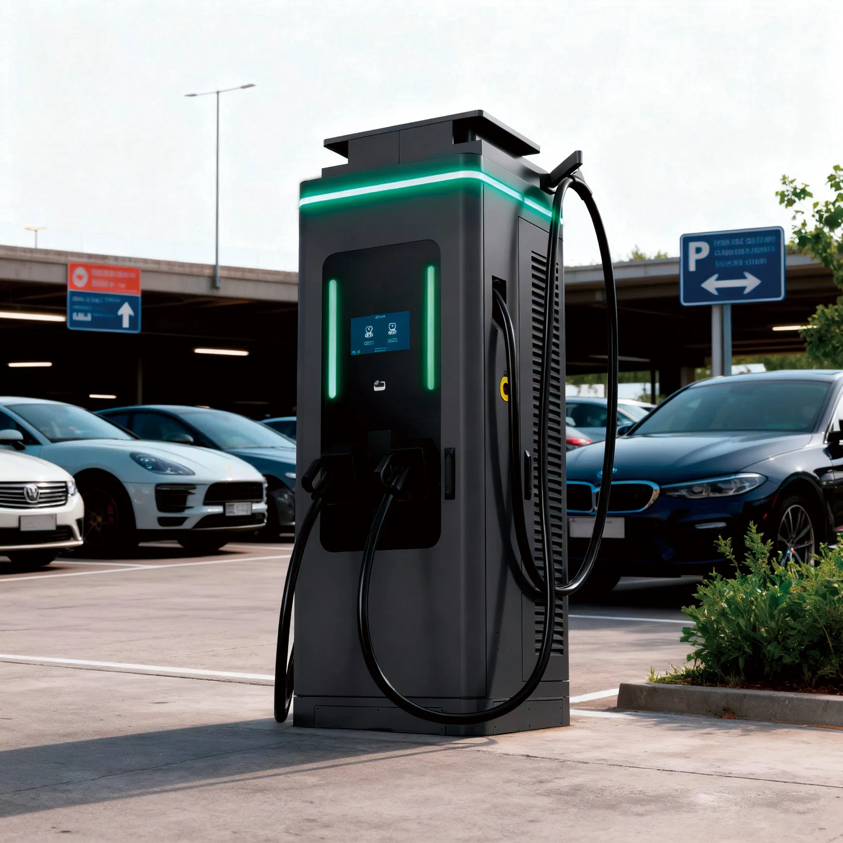 180kw/240kw/320kw CCS1/CCS2/Chademo EV DC Fast Charging Station with 2 Guns Ocpp1.6/2.0