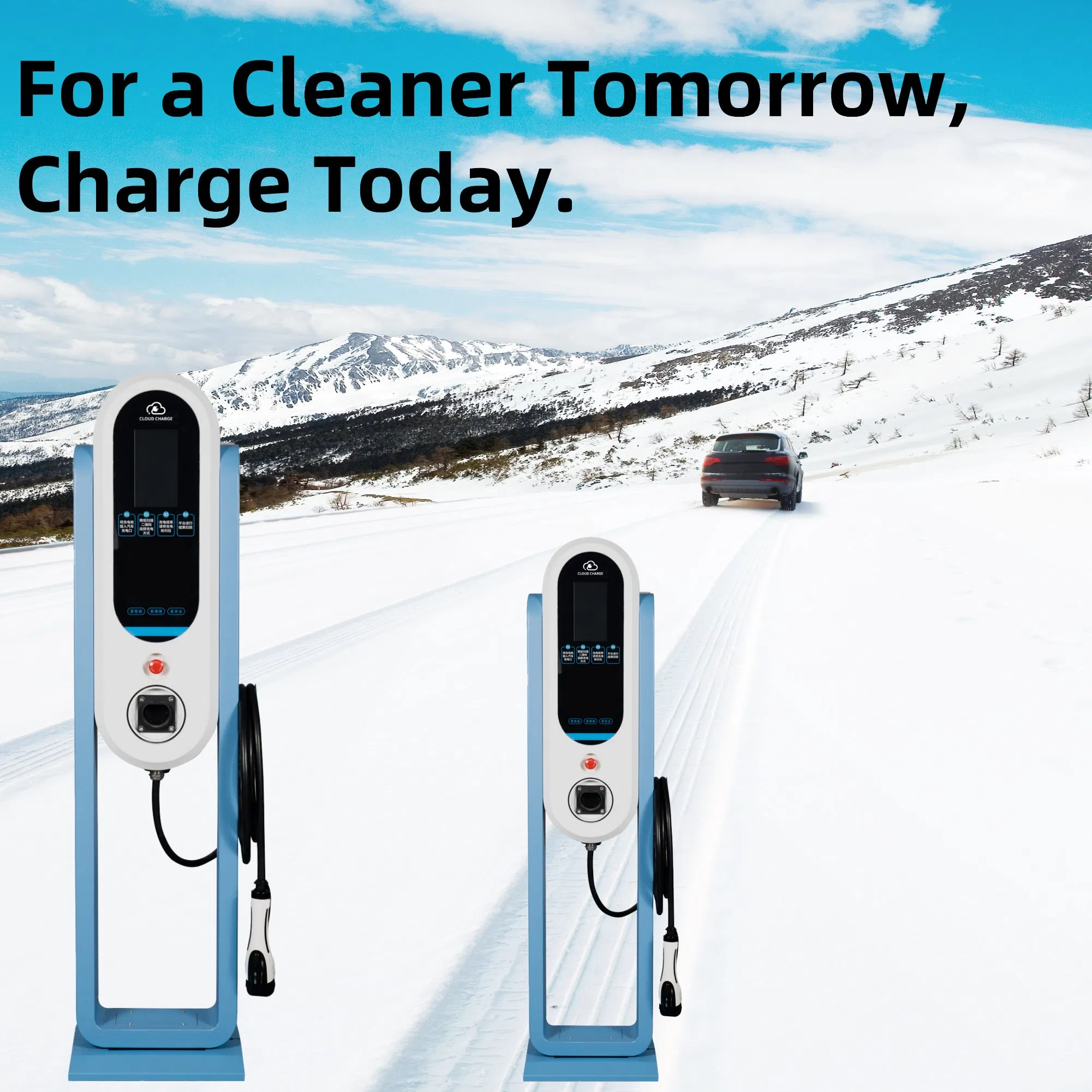 Home Residential Commercial Shopping Mall 7kw AC EV Electric Vehicle Car Charger Charge Charging Station