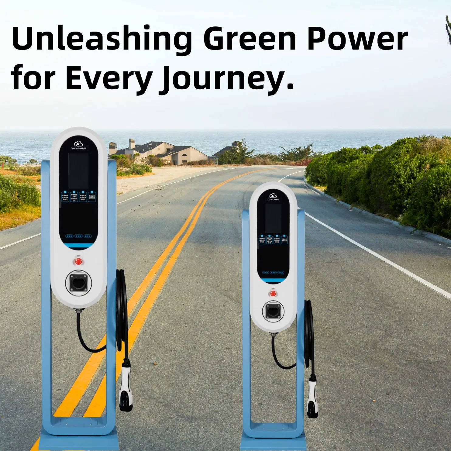 Home Residential Commercial Shopping Mall 7kw AC EV Electric Vehicle Car Charger Charge Charging Station