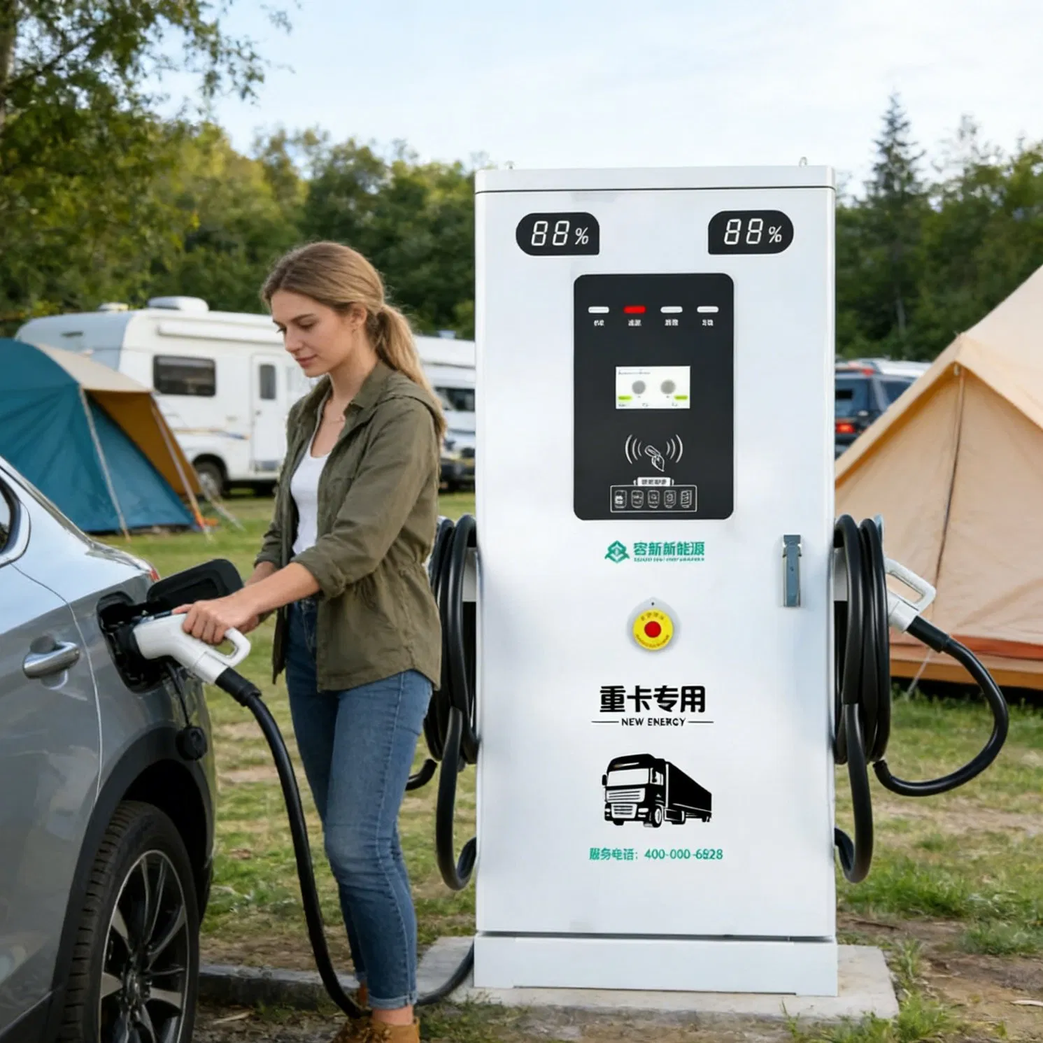 Ocpp CCS2 EV Charger 40kw 60kw 80kw 120kw 160kw 180kw 200kw for Urban Charging Solutions