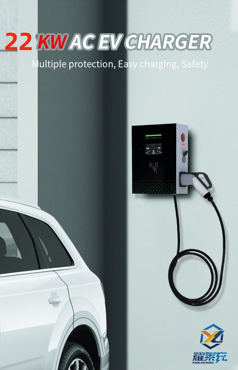 Ylc Factory Sales 7/11/22kw AC Wallbox Electric Vehicle EV Charger Charging Stations