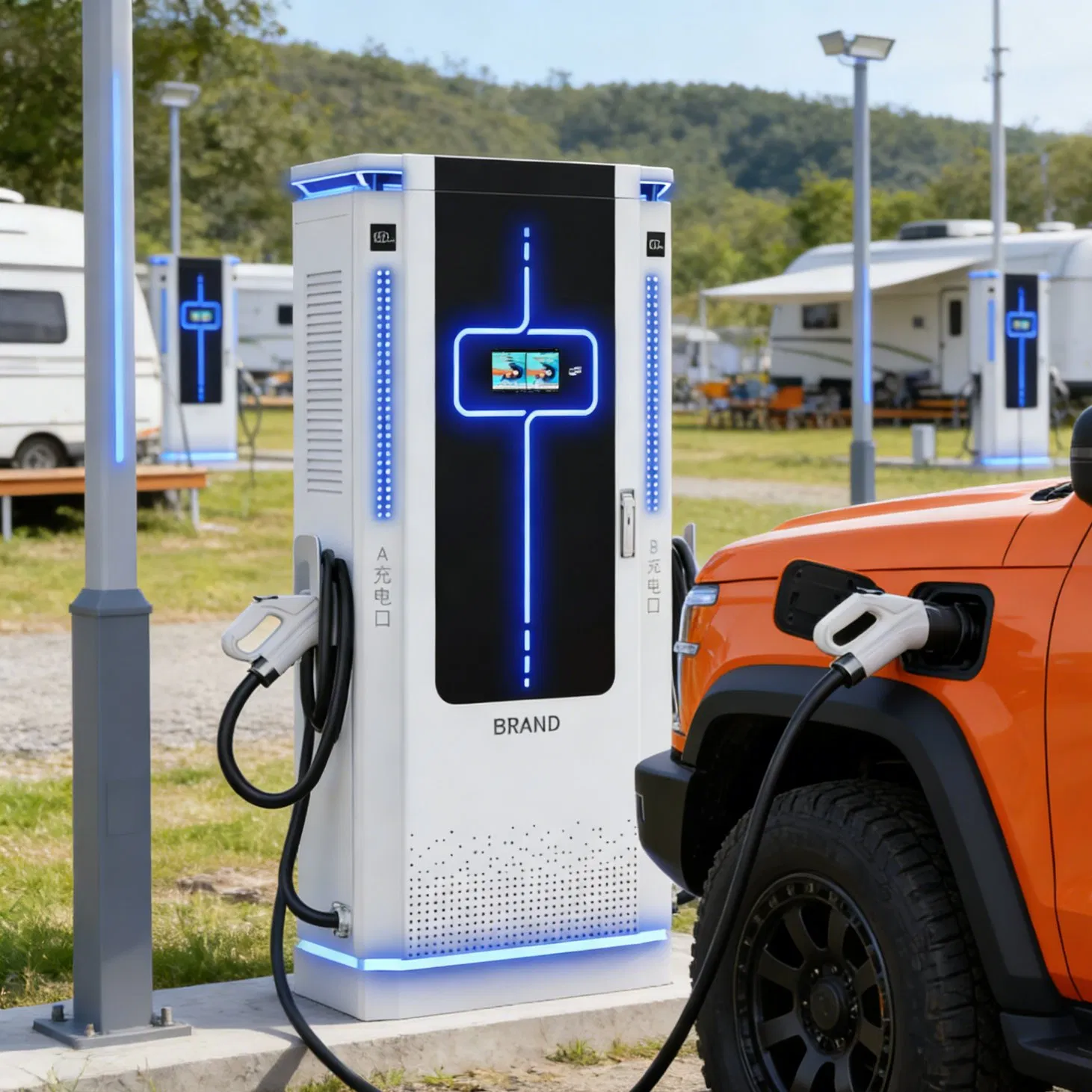 Compact Wall Mount EV Charger for Urban Apartments Charging Station