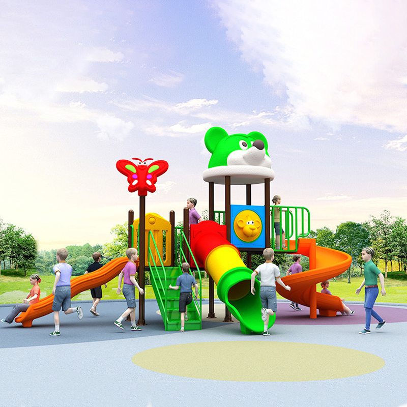 Small Custom Kindergarten Outdoor Slide Amusement Equipment for Parks Communities