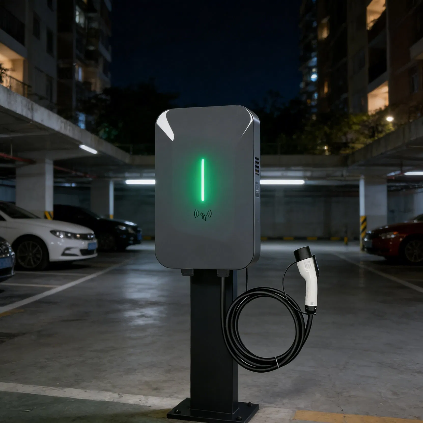 Commercial Wall-Mounted / Column-Mounted AC Electric Vehicle EV Charger