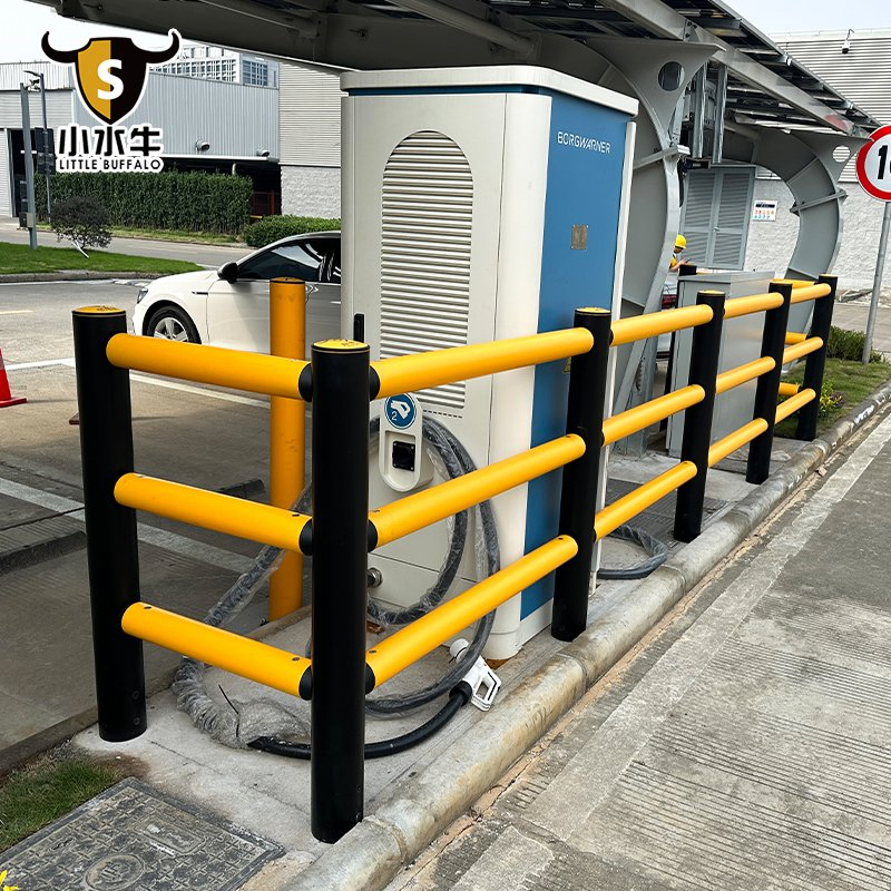 Flexible Traffic Safety Barrier for EV Charging Station Protection