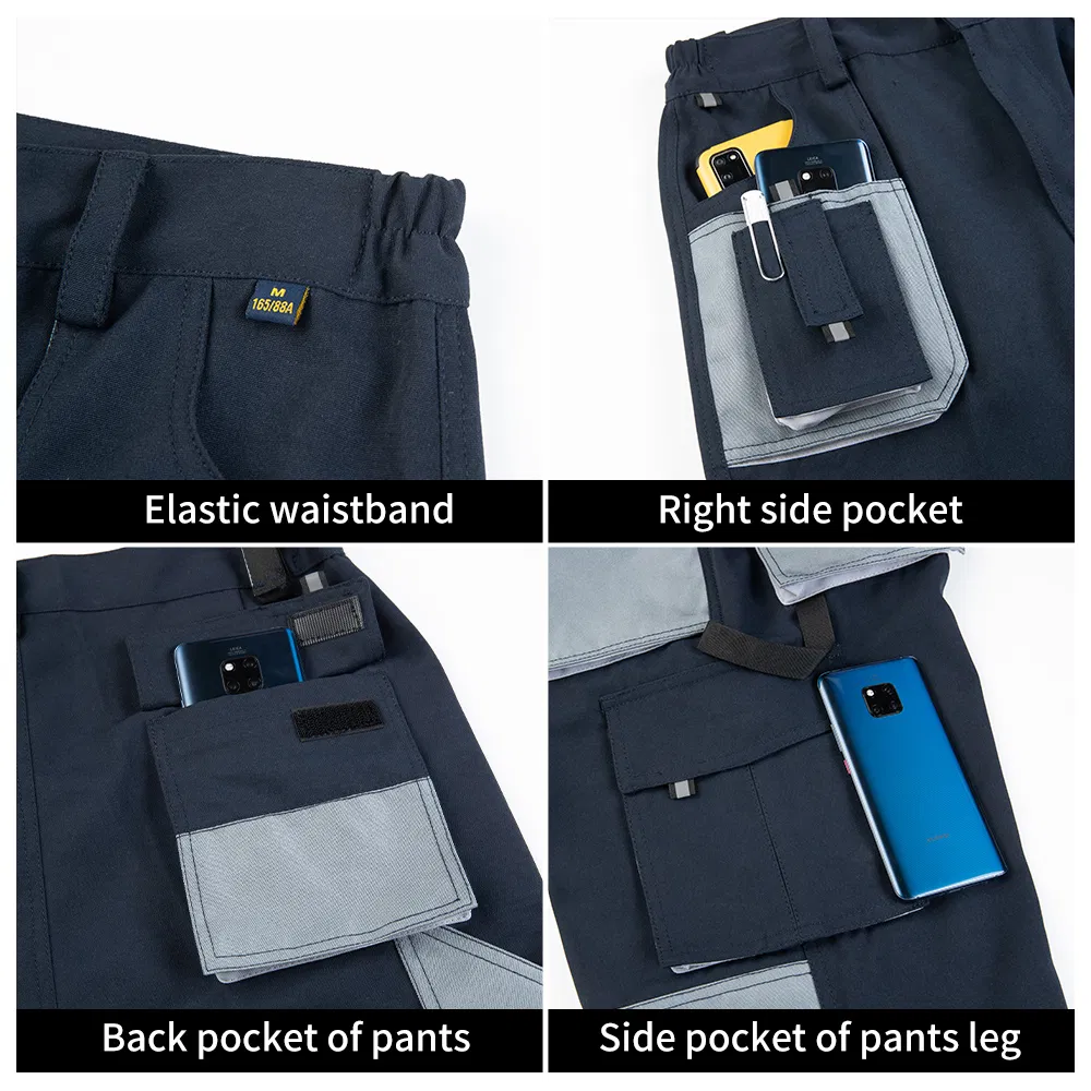 Men Work Pants Custom Multi Pockets Cargo Trousers Durable Work Pants