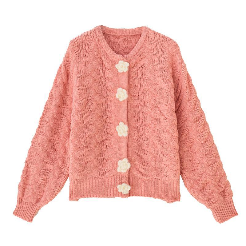 Knitted Cardigan Sweater Jacket for Women, With a Niche Design, Loose, Soft and Sticky Outer Top, Sweet and Stylish