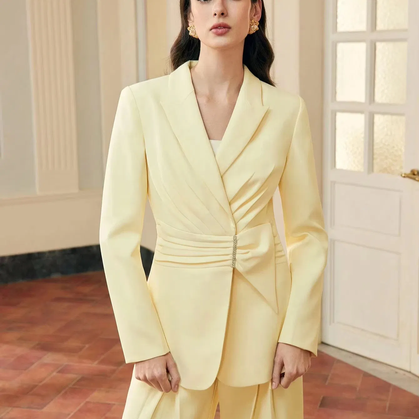 New Women's Clothing Short Elegant Casual Irregular Blazers Jacket Women's Blazer