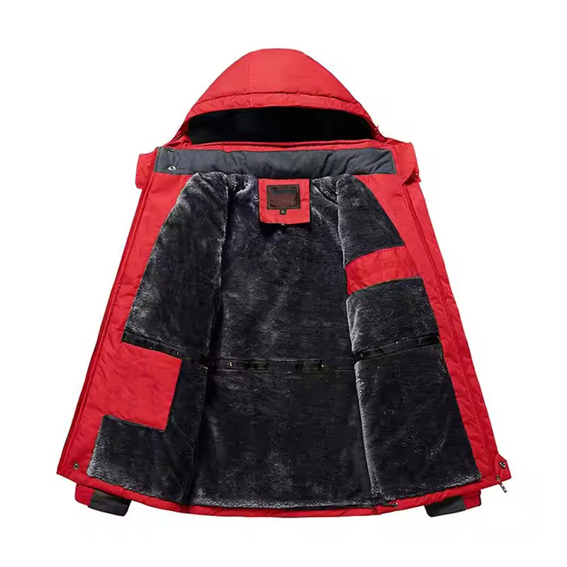 Custom Outdoor Winter Jacket With Hood Men Coat Wind Breaker Custom Work Jacket Custom