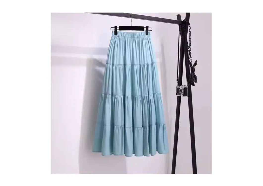 Women's Cotton and Linen Summer Half-Length Skirt