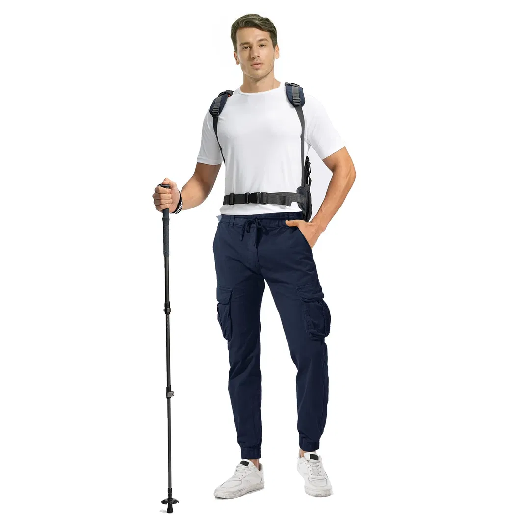 Navy Cargo Pants Detail