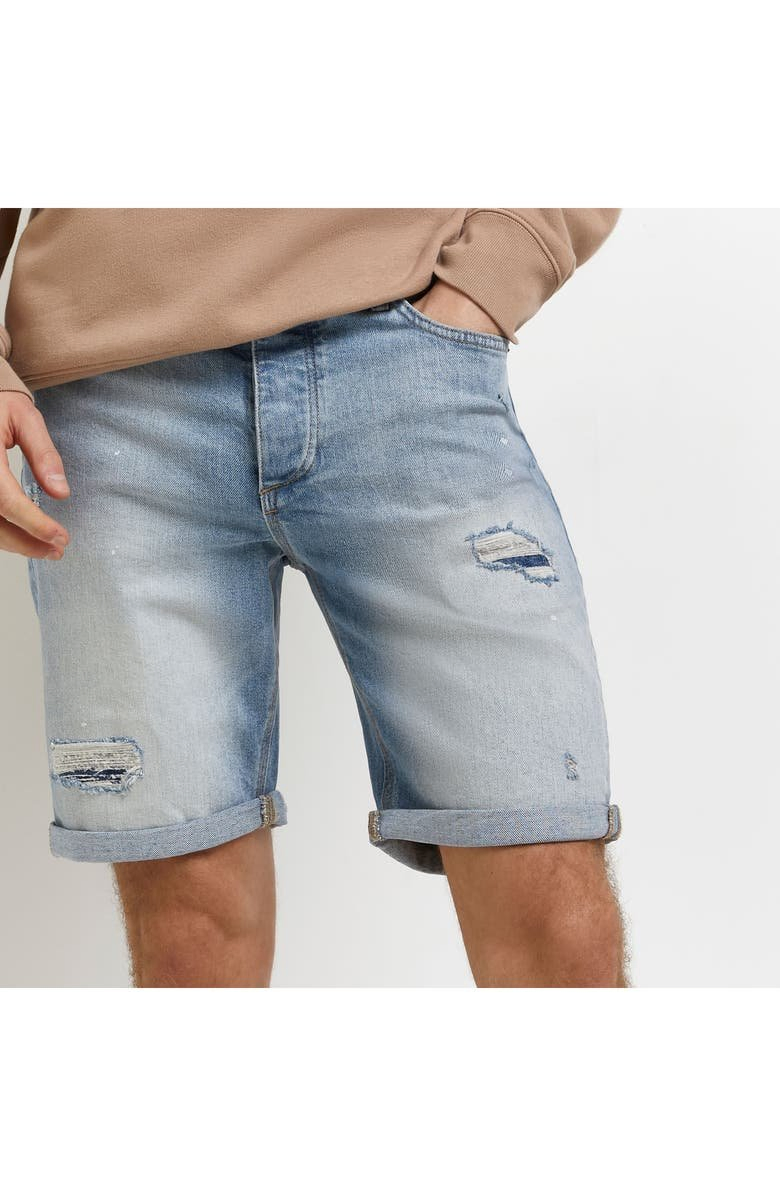 Men Shorts in Denim Stretchy Jeans Fabric Available with Custom Logo Zip Fly Button Closure with Side Pockets Pants Jeans