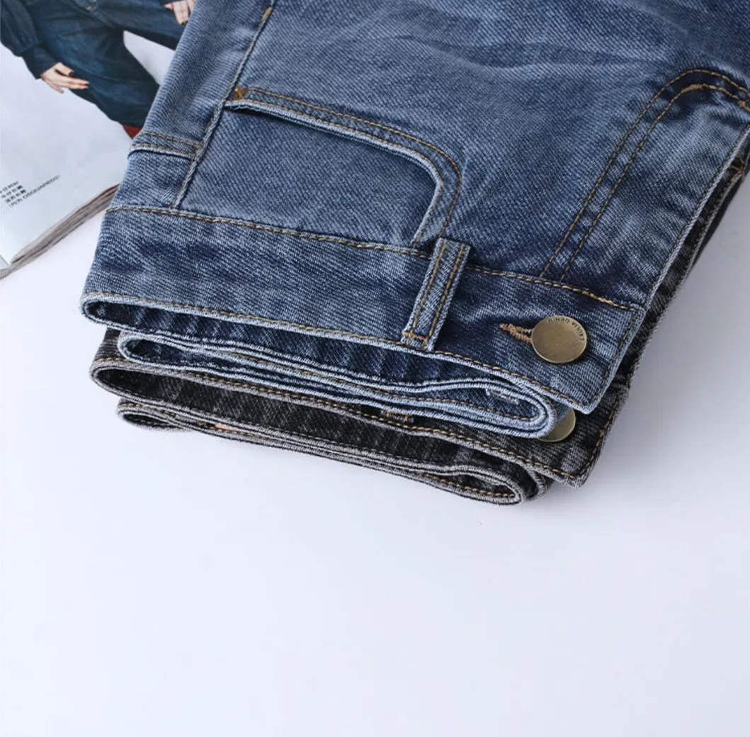 New Loose A-Line Wide-Leg High-Waisted Women's Denim Shorts