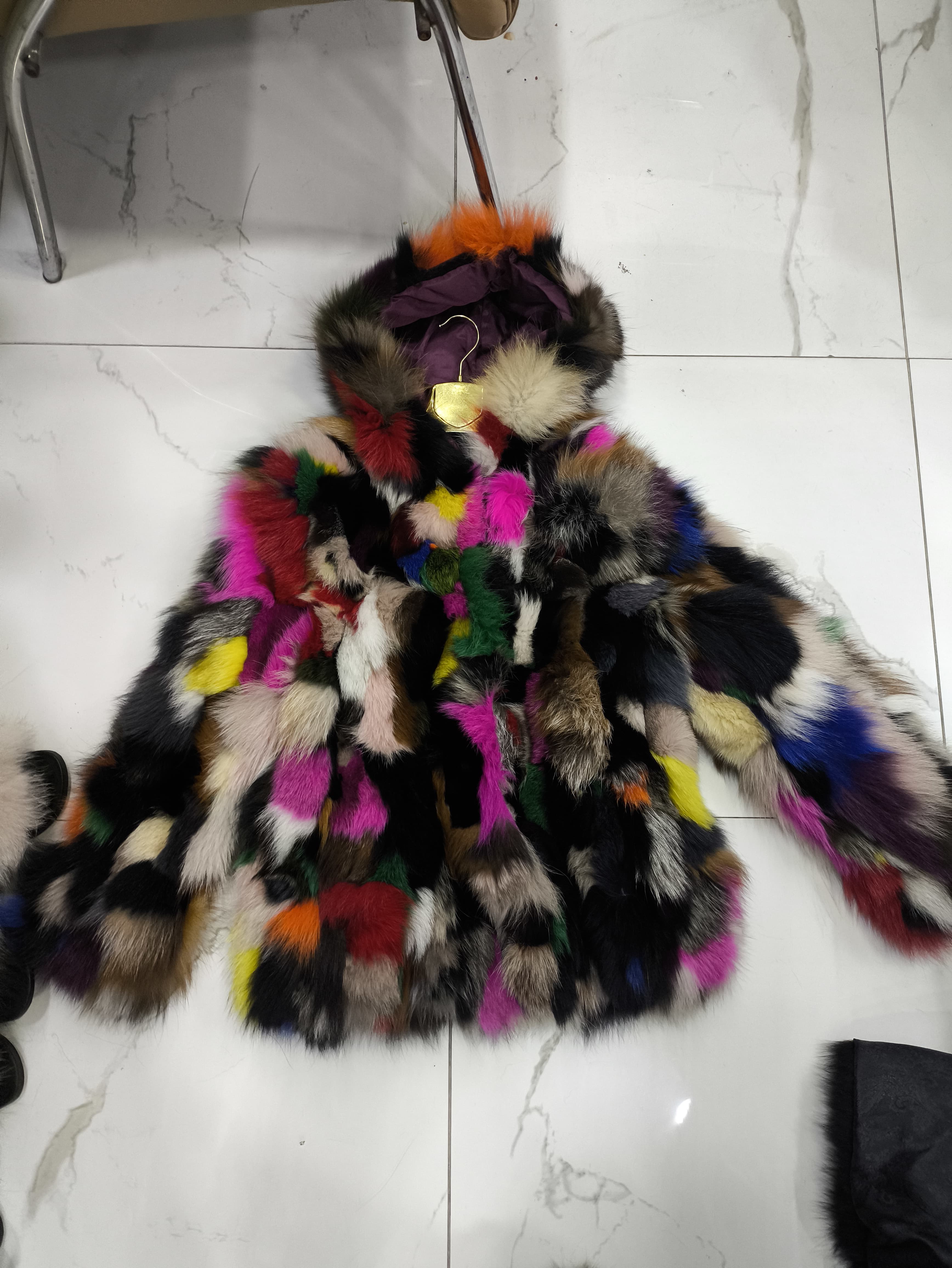 Premium Luxury Fox Fur Regular Winter Coat Women Ultra Soft Plush Warm Thick Outerwear High Quality Tailored Casual Pattern