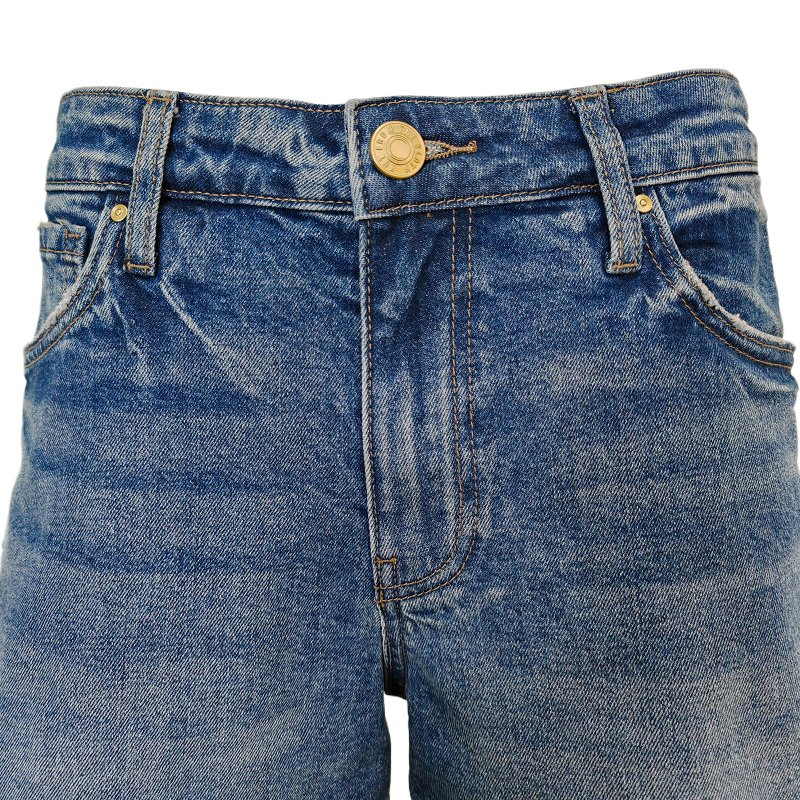 Ladies Unique Design Loose Side Pocket Casual High Waisted Light Blue Women Denim Shorts