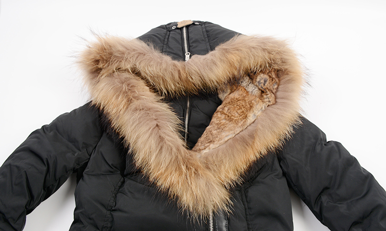 European Style Long Down Parka Detail 2