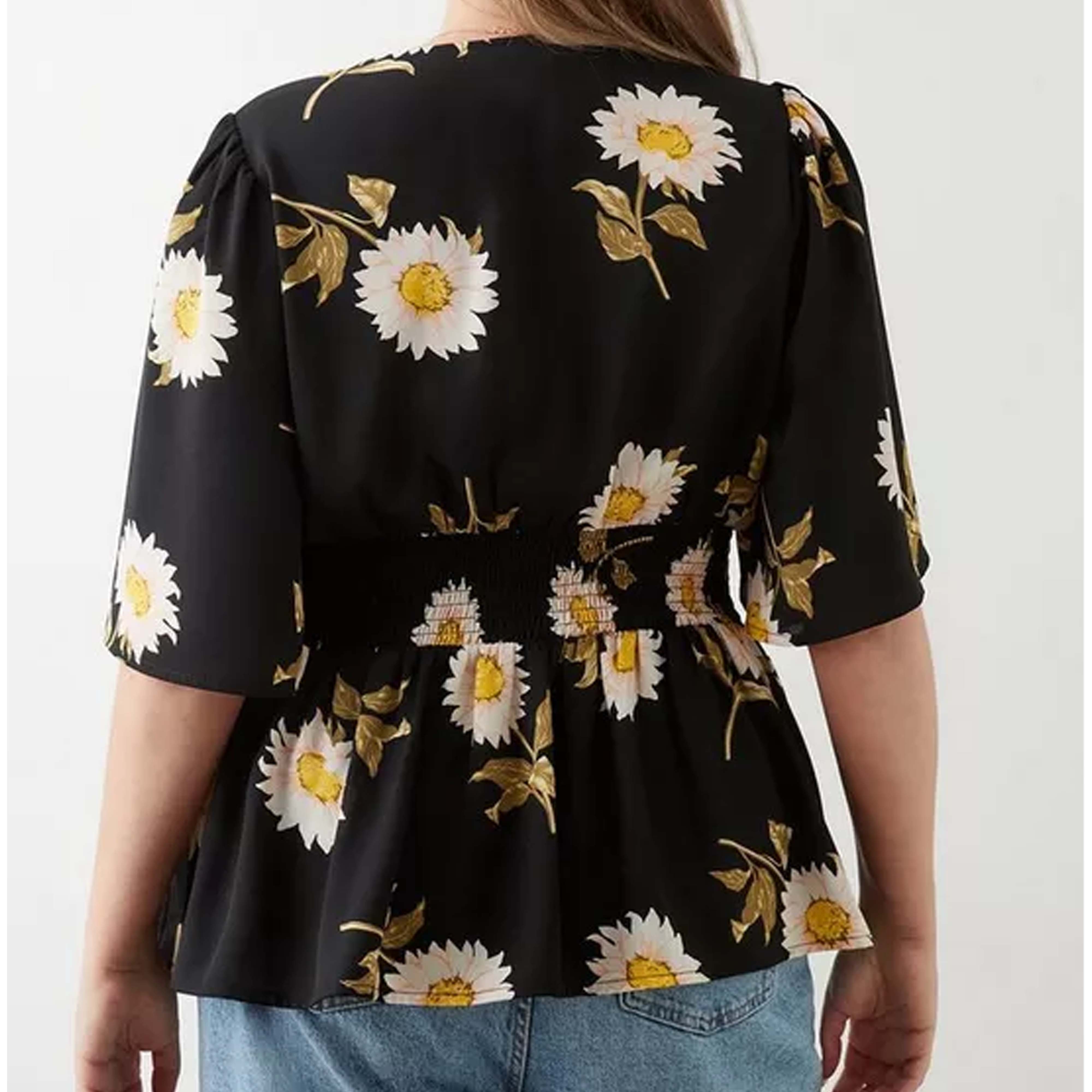 Women's Casual Full-Sleeve Flannel Embroidered Button Front Office Blouse Print Shining Tops Autumn Parties Events Plus Size