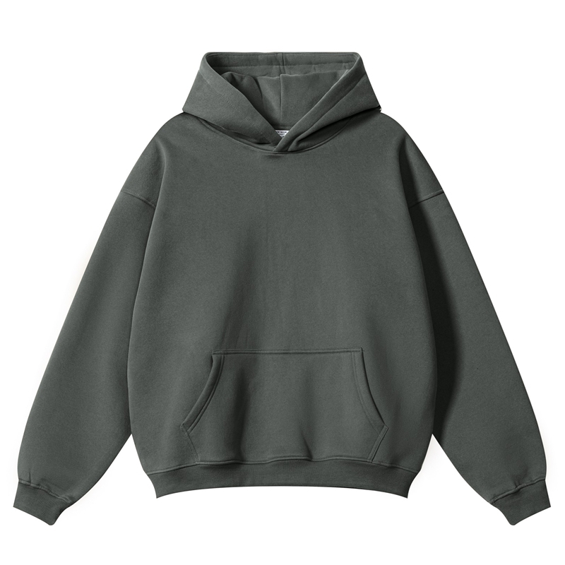 420gsm Heavyweight Cotton/Polyester No String Blank Hoodie Custom Men Streetwear OEM Logo Custom Oversized Fleece Hoodies