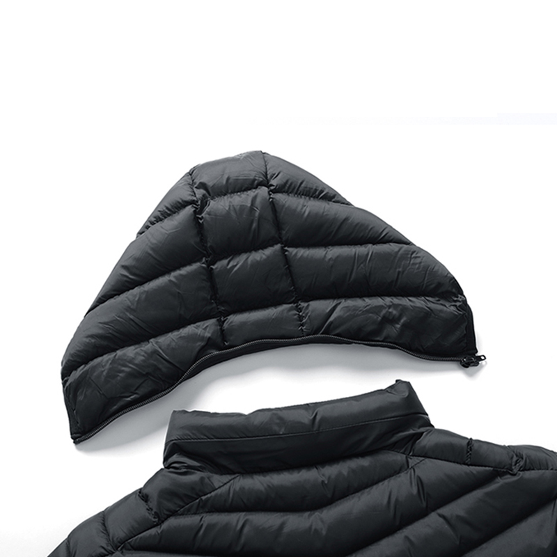 2025 New Winter Warm Men's Down Cotton Quilted Jacket Hooded Thickened Puffer Coat Custom Logo