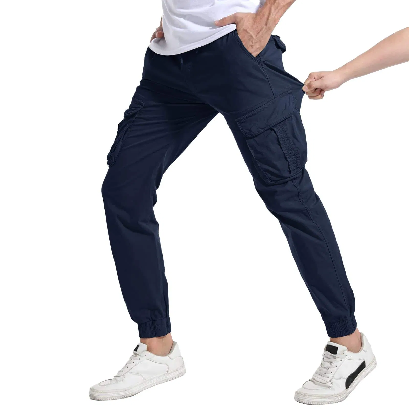 Navy Cargo Pants Men's Trousers Outdoor Techwear Hiking Pantalons Cargo Pants