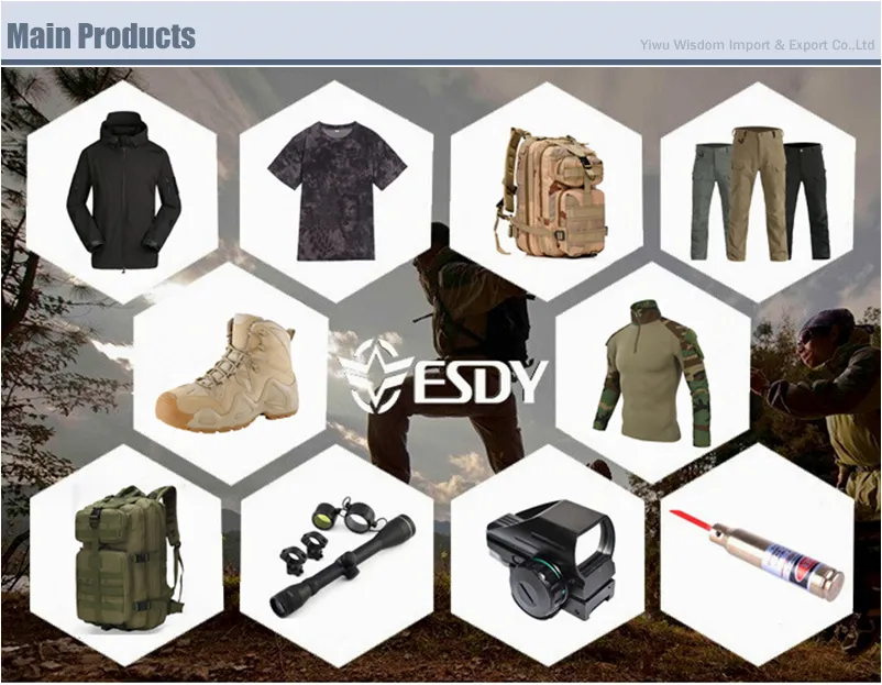 Esdy Outdoor Hiking Training Trousers Combat Tactical Men Cargo Pants