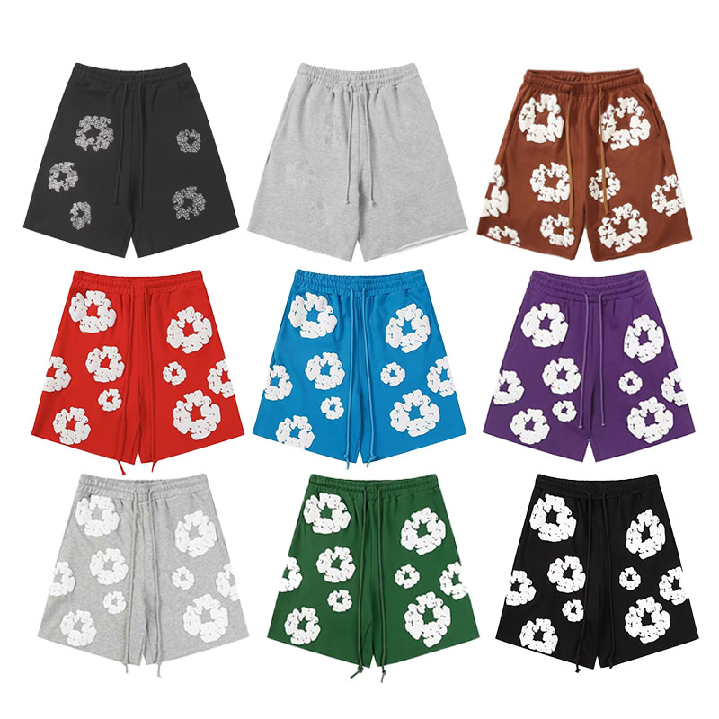 Hellstar Cotton Shorts with Denim Tears Print Essentials and Style Trend Wholesale