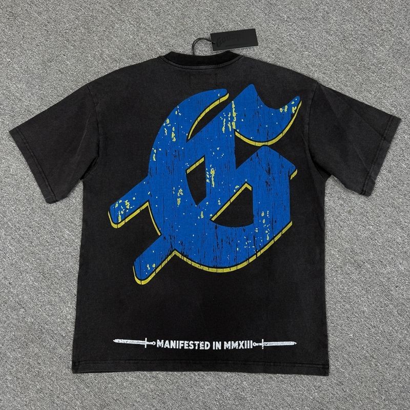 Men's Godspeed Graphic Regular Fit 100% Cotton 240g Silk Screen Printed Knitted Premium Streetwear Short Sleeve Tee