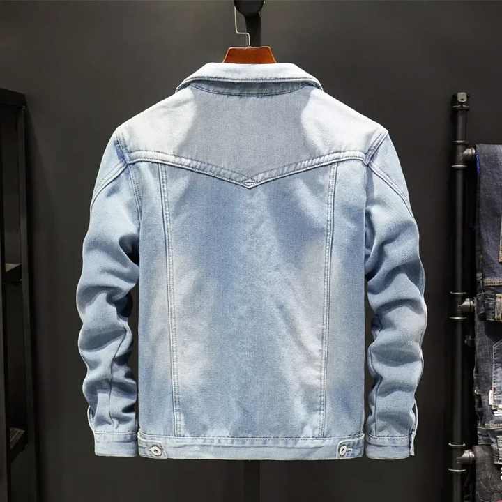 Denim Jeans Jackets High Quality Breathable Custom Made Design Plus Size Denim Jeans Jackets
