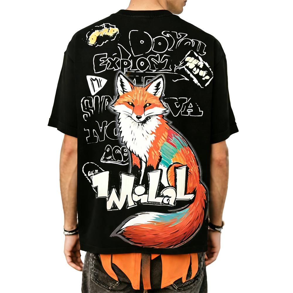Anime Graphic Woven T-Shirt Regular Fit 100% Cotton High Quality Custom Print Streetwear Anti-Pilling Quick Dry for Men Women