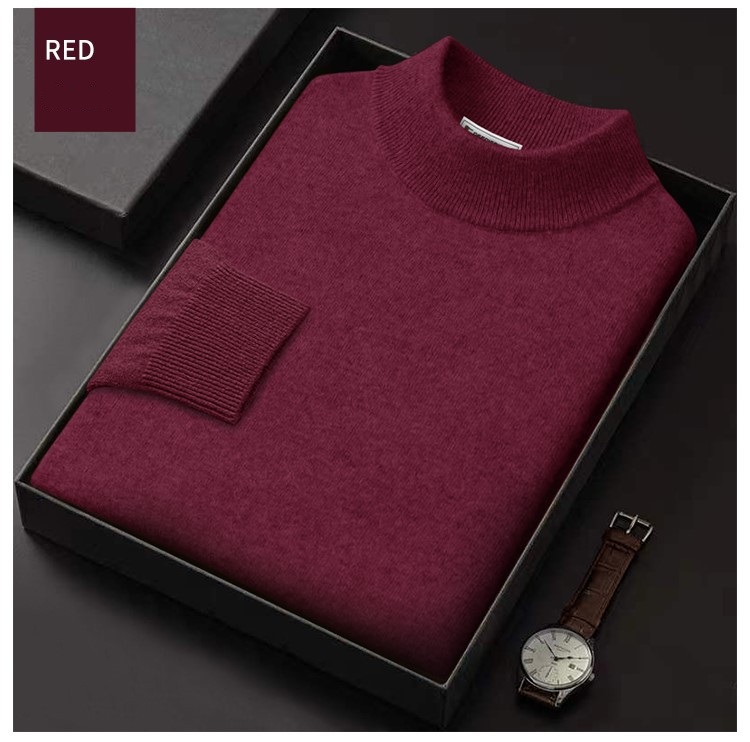 Crew Neck Black Plain Crochet Blank Winter Mohair Wool Pullover Cashmere Knit Sweater for Men