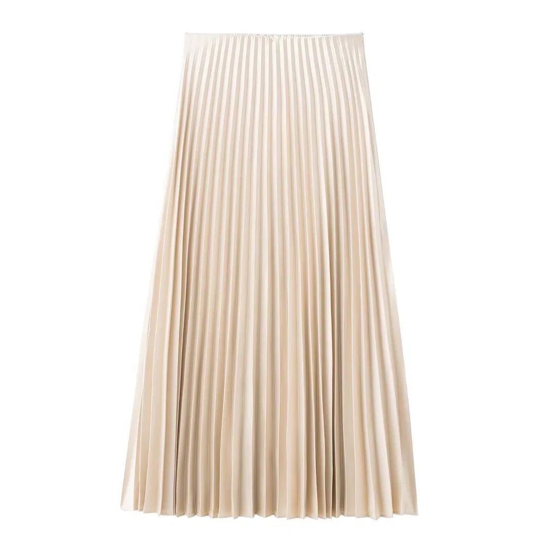 Custom Made Low MOQ Chic Fashion Casual Pleated Polyester Girl Skirt