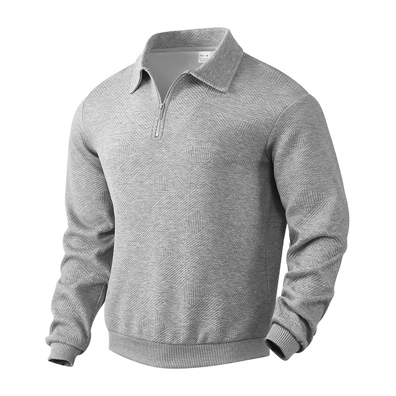 Men's Woolen Sweater Knitted Thickened Half Zipper High Stand Collar Sweater New Autumn and Winter. Men's Sweater