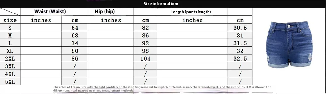 Holey Straight-Leg Casual Denim Shorts Banner