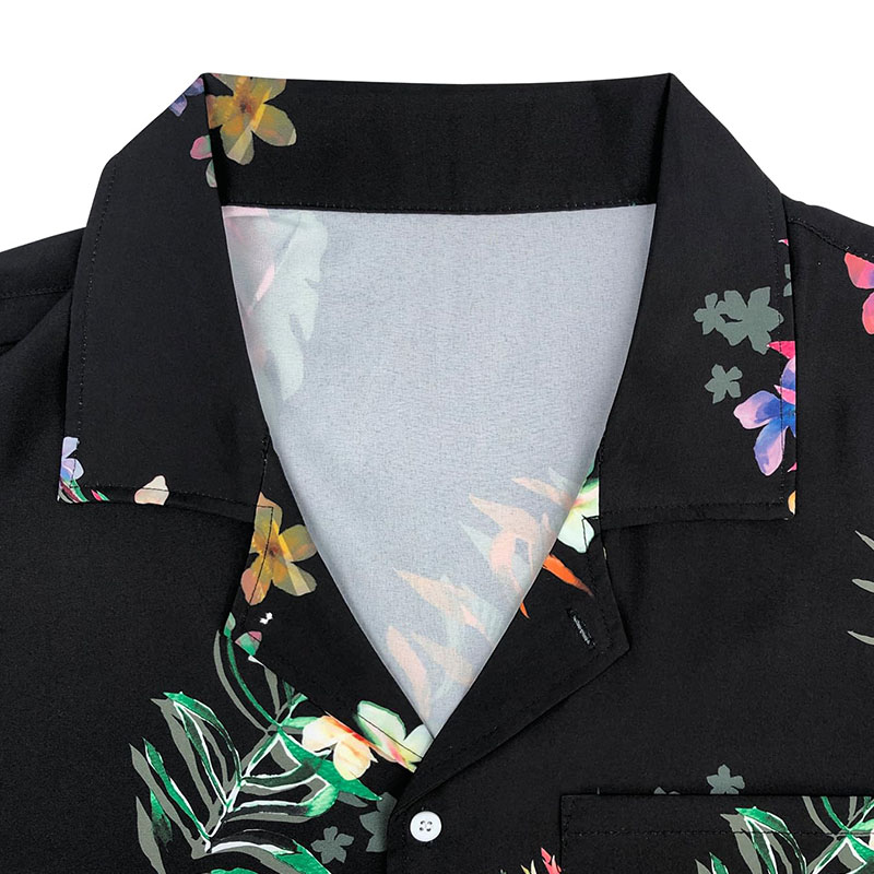Wholesale Digital Printing Summer New Large Size Blouse Men's Shirt Short Sleeves Casual Shirts