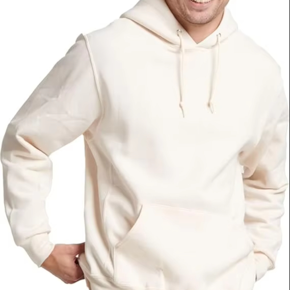Mens Hoodie Cotton Fleece Material With Relaxed Fit Fleece Hoodie For Daily Use