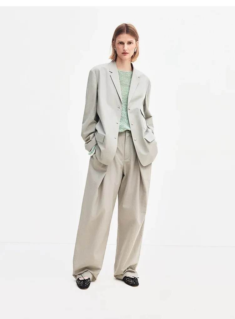Customized Leisure Women Blazer Jacket High-End Chest Pockets Design Oversize Casual Women Suits Set Blazer Coat for Ladies Official Wear