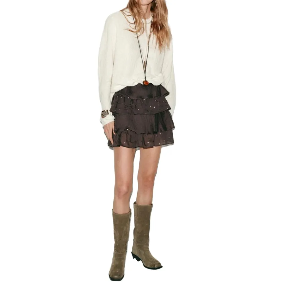 Pleated mini skirt photo 15